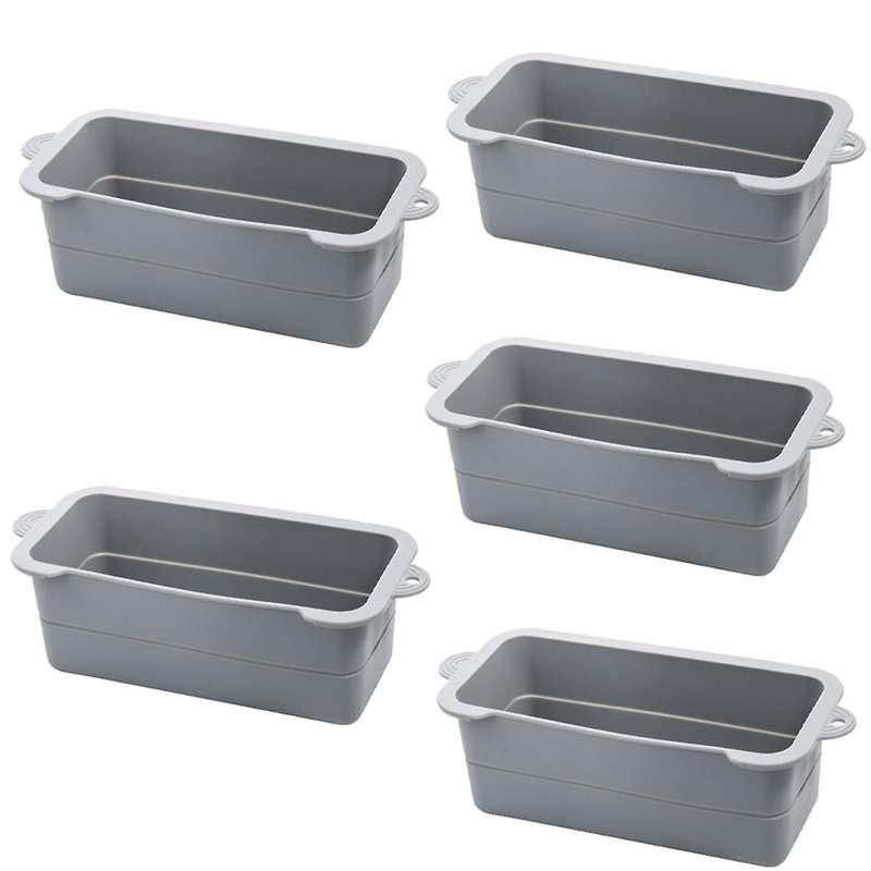 Gray Silicone Grease Cup Liner, Reusable Grease Catcher Cup Liner BBQ Grease Pan, Drip Tray
