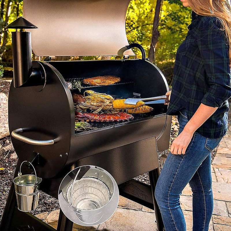 Grease Bucket Liners Compatible Traeger Wood Fired Pellet BBQ Grill 6 Pack