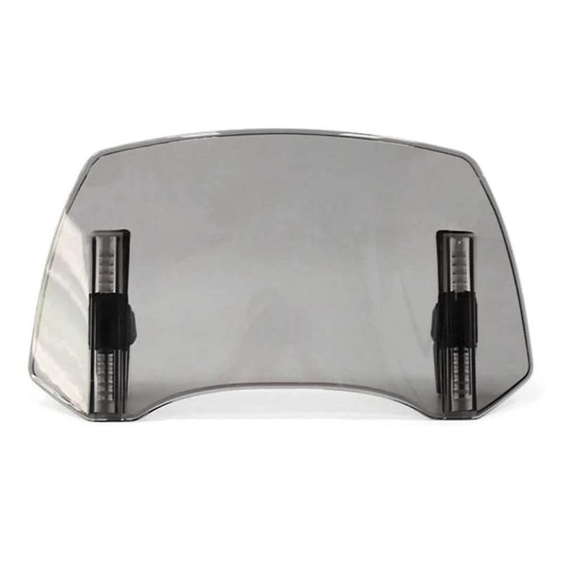 Gray Universal Motorcy Windshield Extension Adjustable Spoiler for 300x195x155mm