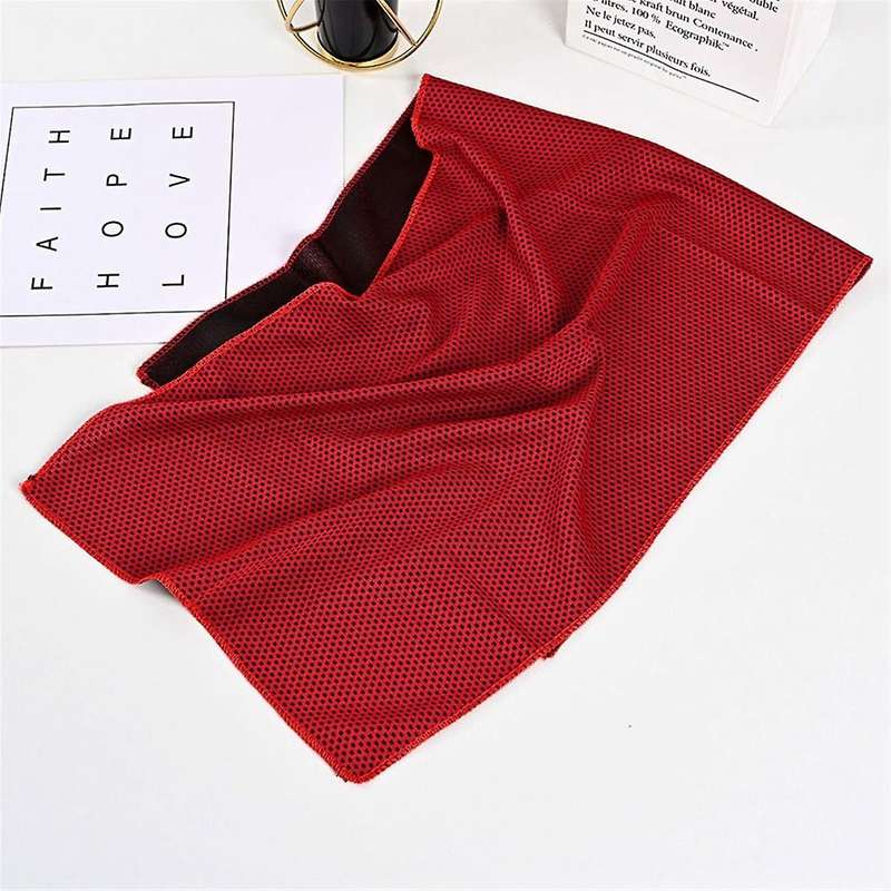 Green Cold-Feeling Sports Towel, Quick-Drying, Outdoor Cooling, Cold Towel, Fitness and Running Swea