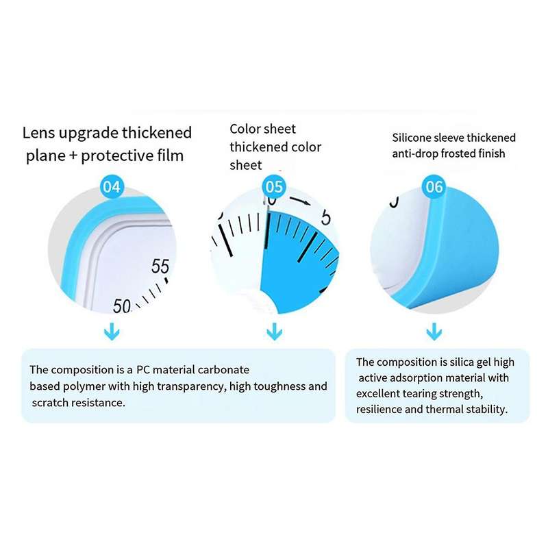 Green Children Student Study Manual Visual Timer Alarm Clock Kitchen Timer with Protective Cover Tim