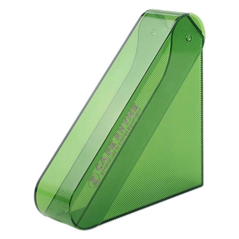 Green Hand-Brewed Coffee Filter Paper Storage Box Fan-Shaped Filter Paper Box Filter Paper Dust-Proo