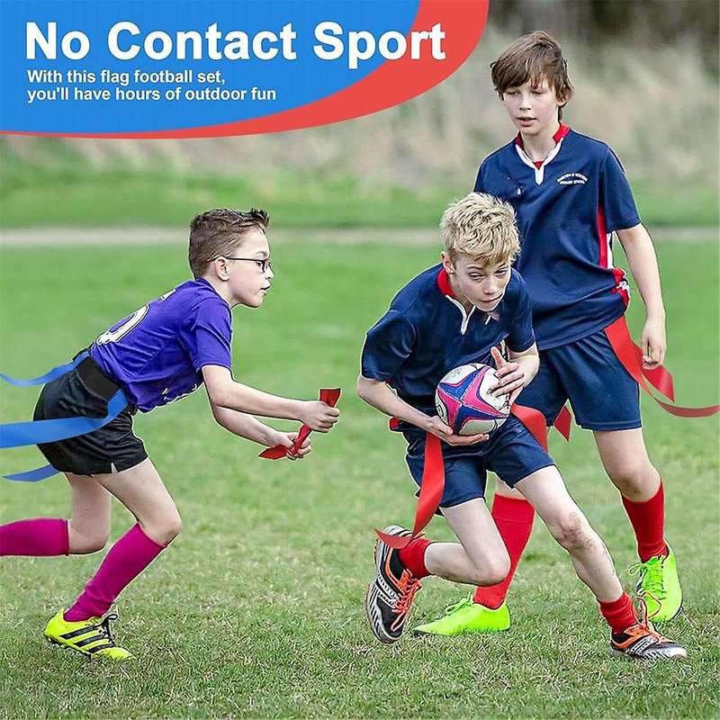Green Flag Football Belt Youth Touchdown Game Capture the Flag Streamer Waist Flag