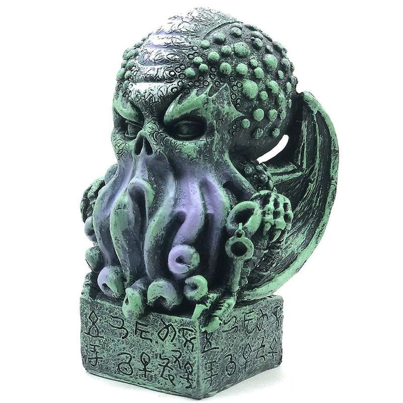 Green Halloween Ornaments, Crusu Mythical Statues, Resin Crafts