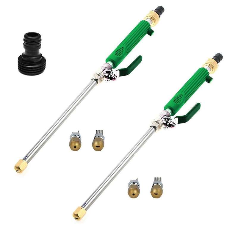Green High Pressure Washing Car Wash Water Garden Water Detachable Adjustable Water Flow Long Water