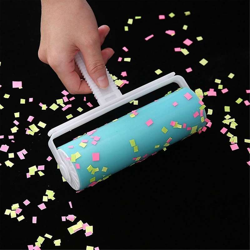 Green-,Washable Reusable Household Cleaning Remover Portable Hair Rolle Clothes Hair Pet Hair Sticky
