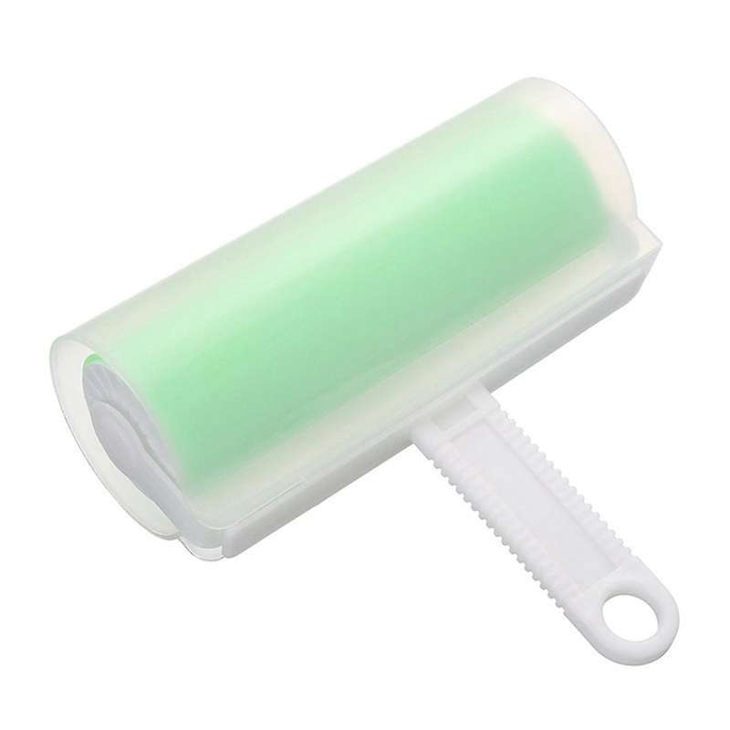 Green-,Washable Reusable Household Cleaning Remover Portable Hair Rolle Clothes Hair Pet Hair Sticky