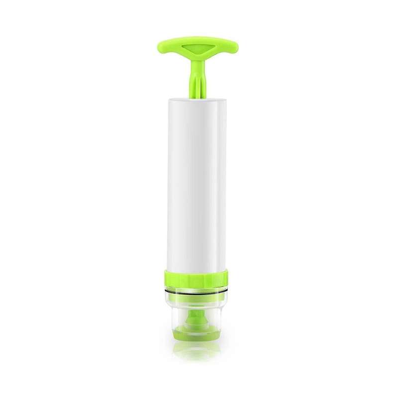 Green Sous Vide Bags 30 Pack Reusable Vacuum Food Storage Bags 1 Hand Pump,4 Sealing Clips
