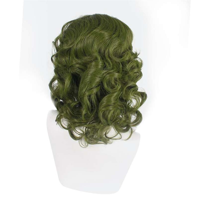 Green Wig for Clown Costume Wig Men Short Wavy Wig Joker Fleck Wig Halloween Party