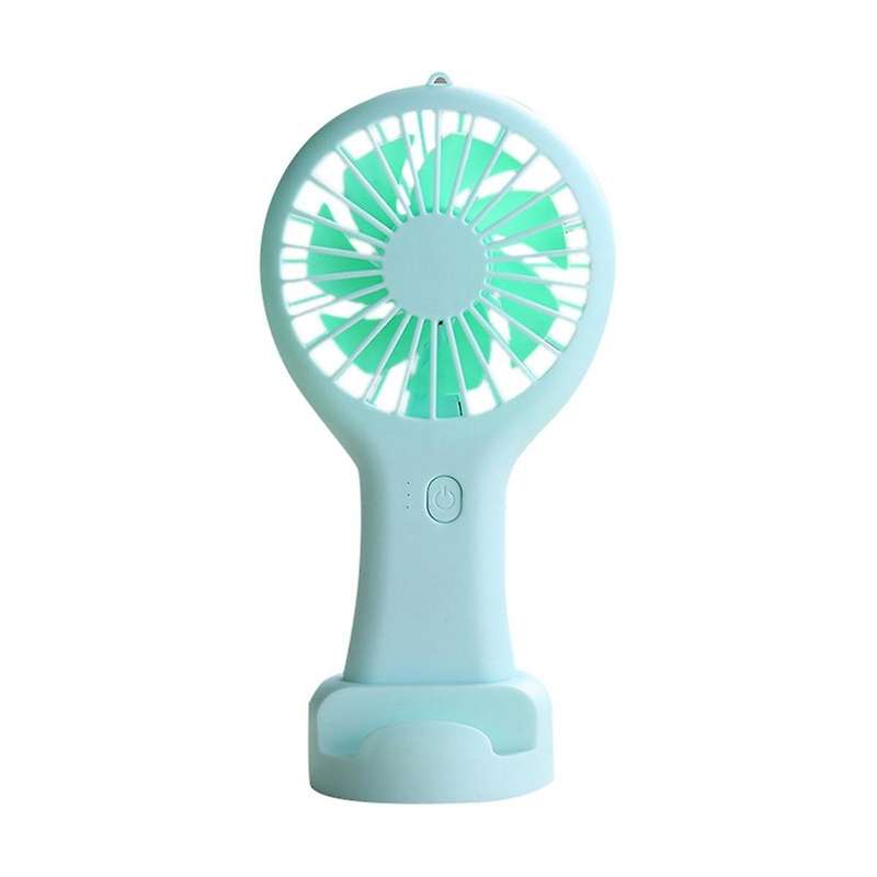 Green Portable Mini Handheld Fan USB Rechargeable Fan for Office Dormitory Student Gift Long Enduran