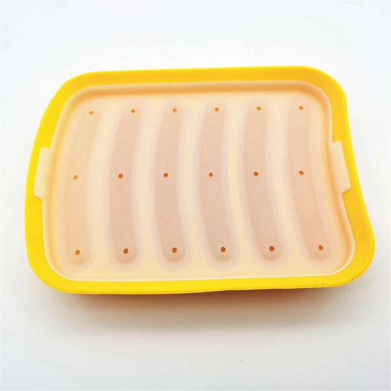 Green-6 in 1 Sausage Machine DIY Mold Making Hot Dog Handmade Ham Silicone Mold Food Machine Kitchen