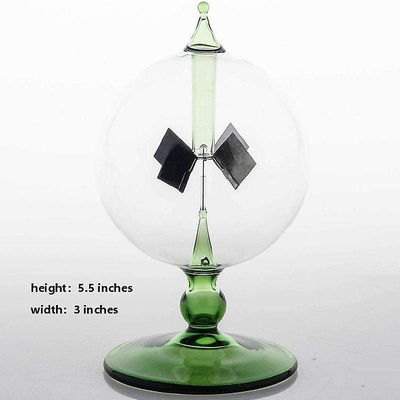 Green Solar Power Radiometer Crookes Energy Spinning Vanes Windmill