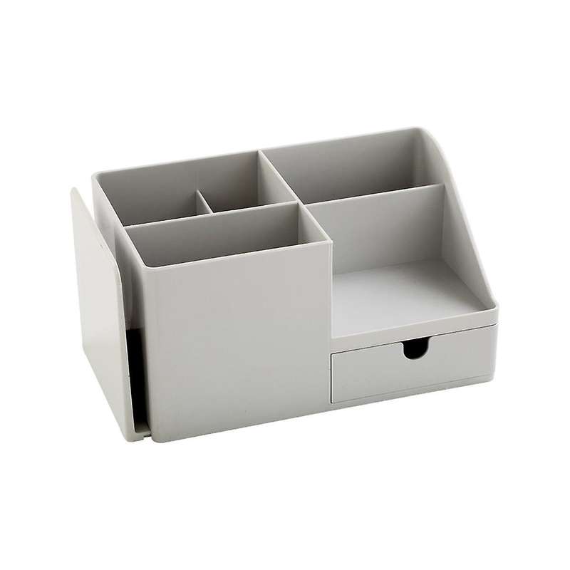 Grey Cosmetic Storage Box Mask -capacity Desktop Finishing Storage Shelf Desk Storage Box for Skin C