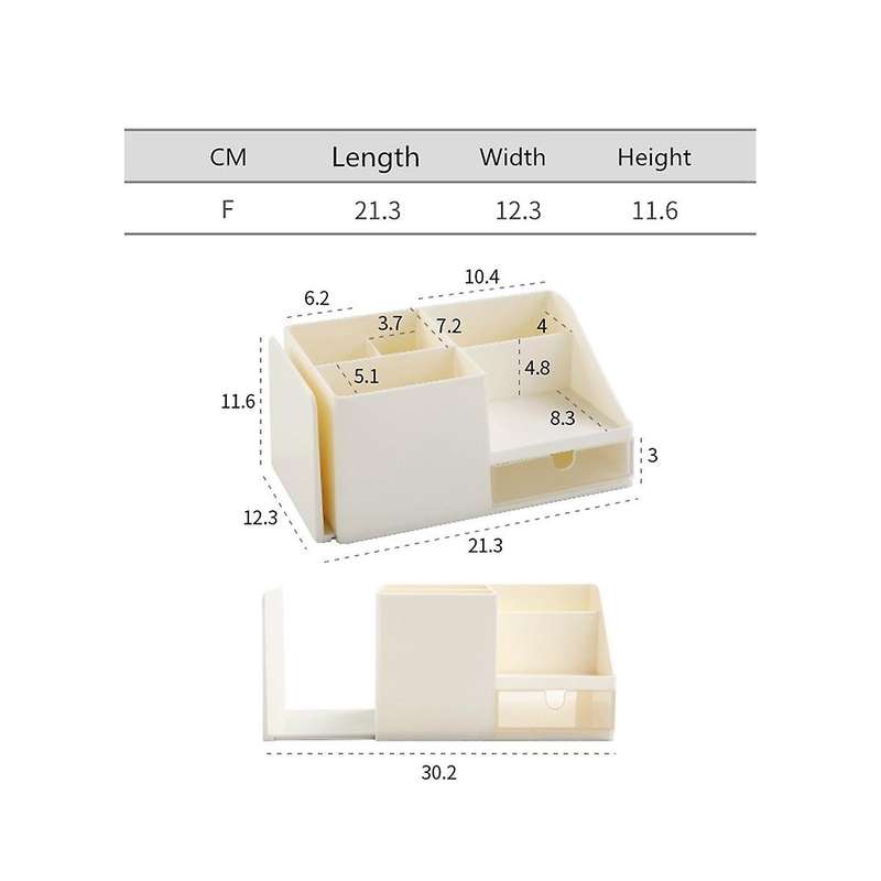Grey Cosmetic Storage Box Mask -capacity Desktop Finishing Storage Shelf Desk Storage Box for Skin C