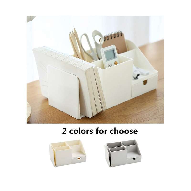 Grey Cosmetic Storage Box Mask -capacity Desktop Finishing Storage Shelf Desk Storage Box for Skin C