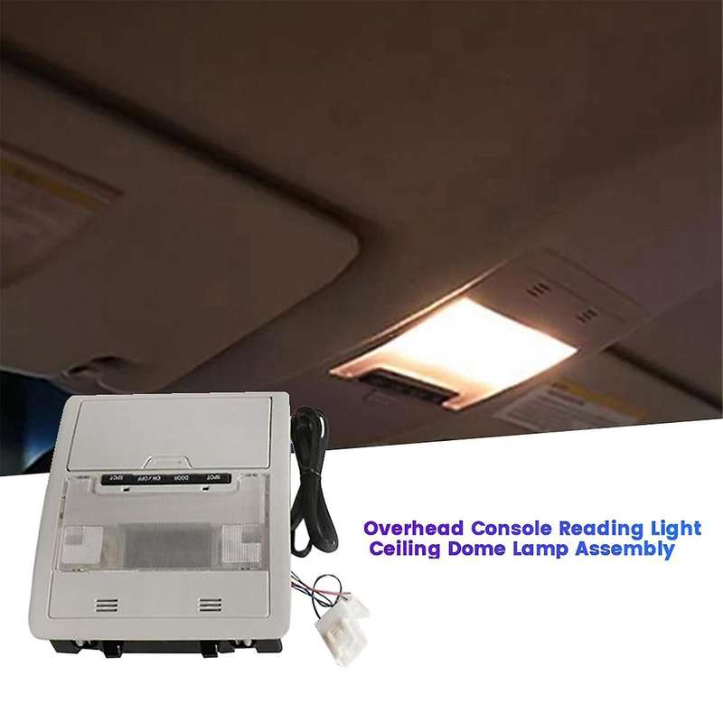 Grey Overhead Console Reading Map Lamp Assembly for Land Cruiser LC200 200 2008-2020 Car Ceiling Dom