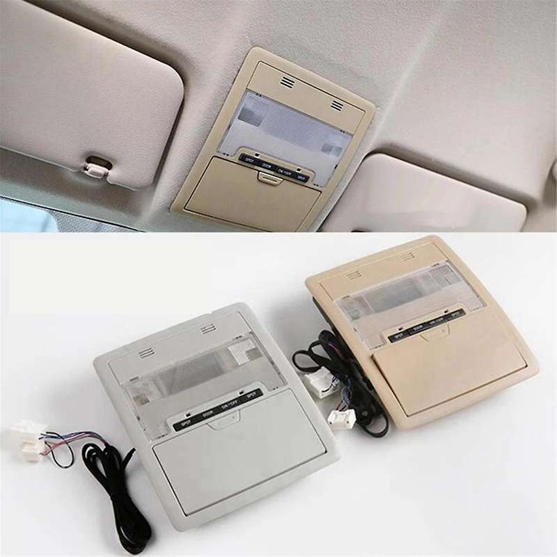 Grey Overhead Console Reading Map Lamp Assembly for Land Cruiser LC200 200 2008-2020 Car Ceiling Dom