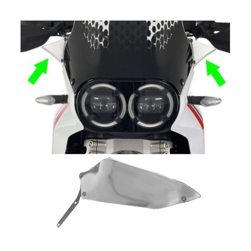 Grey Side Windshield Wind Deflector Both Sides Of The Body Side Windshield Panel Motorcycle for Des
