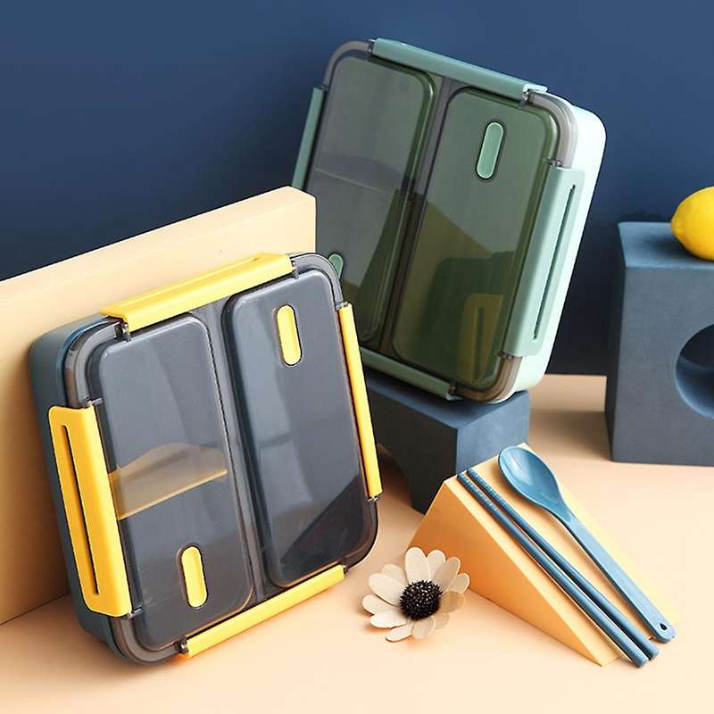Grid Lunch Box, Portable Outdoor Picnic Lunch Box, Office Worker Lunch Box, Student Breakfast Box, C