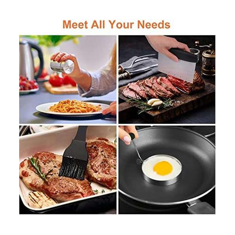 Griddle Accessories Kit 16Pcs Griddle Grill Tools Set for Blackstone and Stainless Steel BBQ Access
