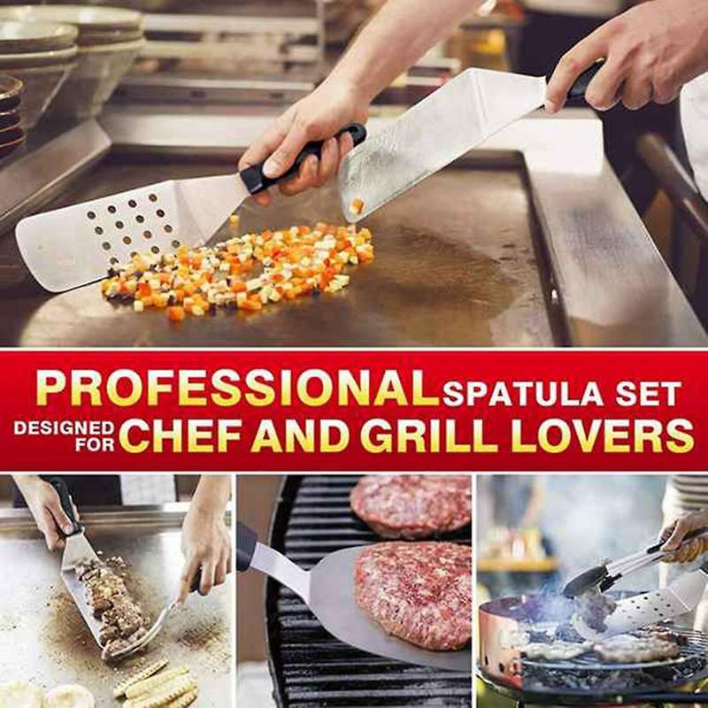 Griddle Accessories,13 PCS Flat Top Grill Accessories,BBQ Cooking Spatula,Grilling Tool for Camping