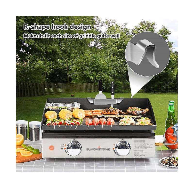 Griddle Spatula Holder,Stainless Steel Grill Barbecue Tool Hold Rack, , Camping Picnic BBQ Essential