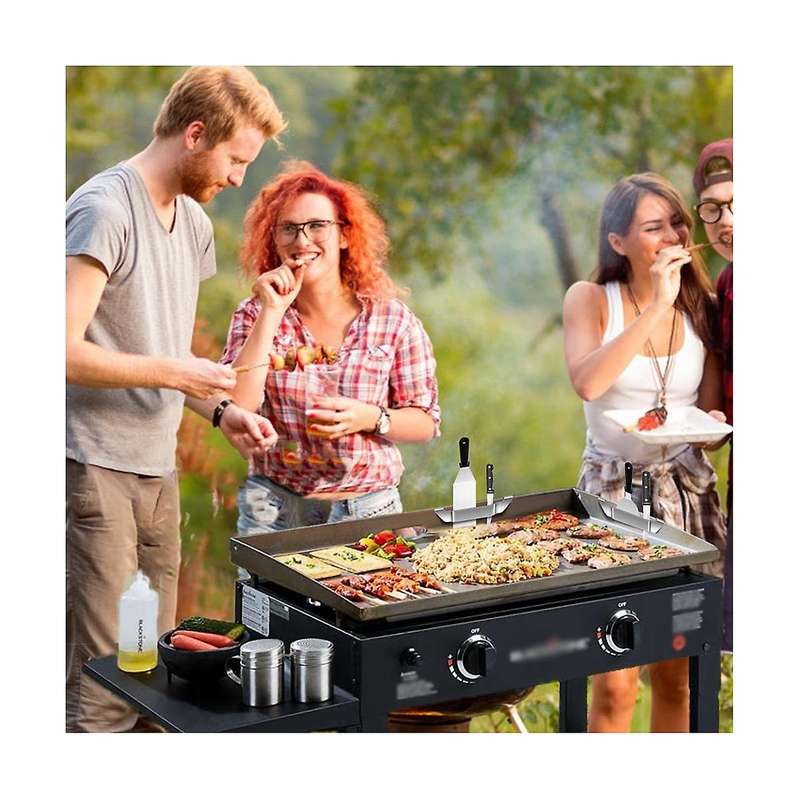 Griddle Spatula Holder,stainless Steel Grill Barbecue Tool Hold Rack, , Camping Picnic Bbq Essentia
