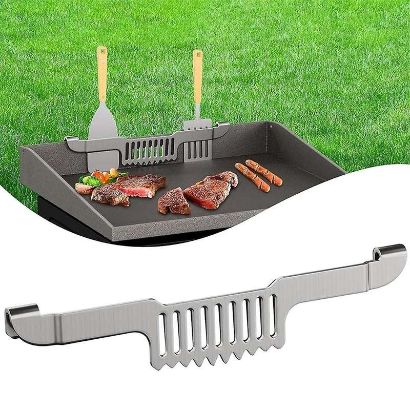 Griddle Grease Door Spatula Holder BBQ Cutlery Storage Rack Hanging Rack
