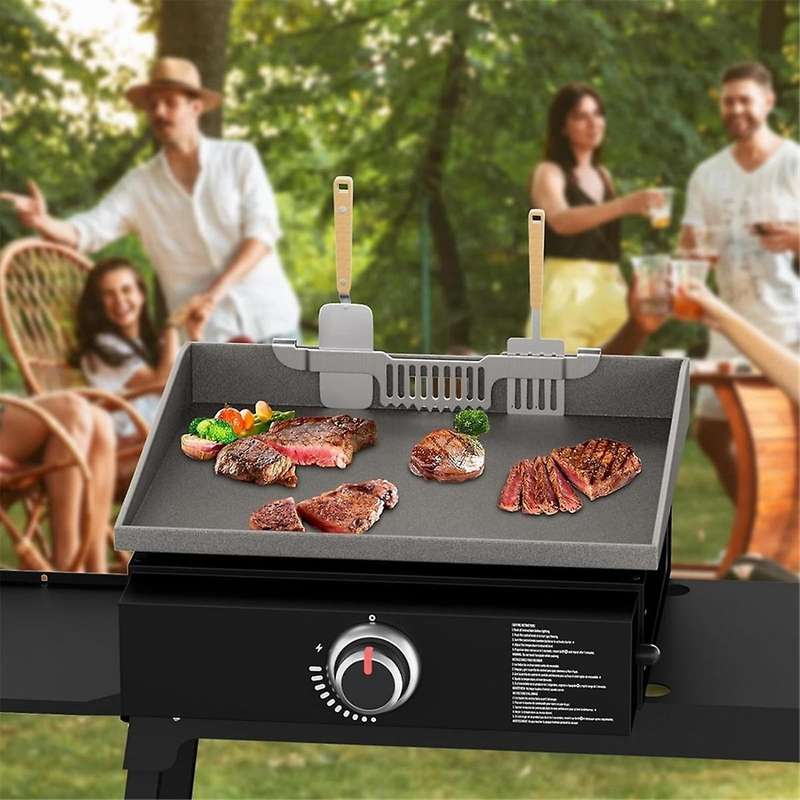 Griddle Grease Door Spatula Holder BBQ Cutlery Storage Rack Hanging Rack