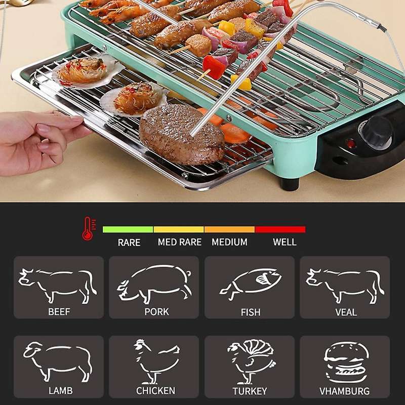 Grill BBQ Meat Thermometer with 2 Probes Digital Grill Thermometer,Timer,Alarm,Barbecue Cooking Kitc