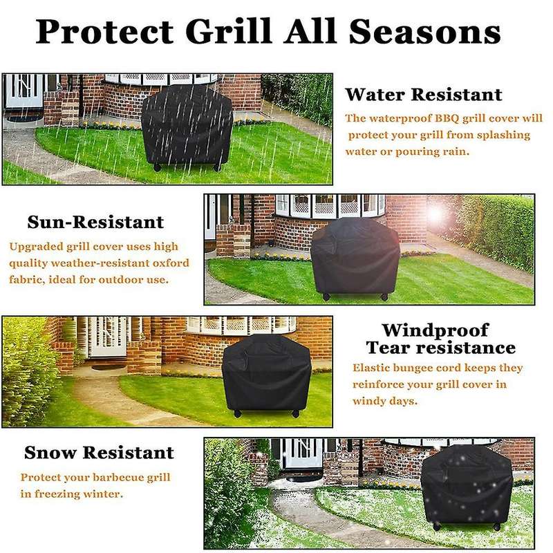 Grill Cover,58 Inch Waterproof BBQ Grill Cover,UV Resistant Gas Grill Cover,Electric Barbe BBQ Cover