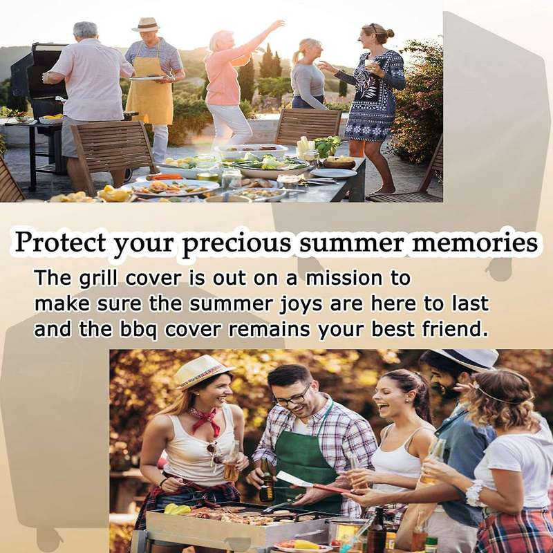 Grill Cover,58 Inch Waterproof BBQ Grill Cover,UV Resistant Gas Grill Cover,Electric Barbe BBQ Cover