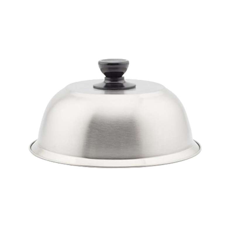 Grill Dome Cover Stainless Steel Burger Cover Round Pot Lids Cover for Cookware Kitchen Burgers Barb