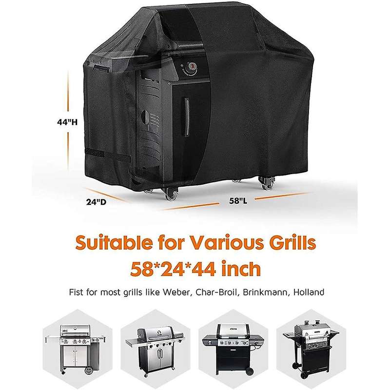 Grill Cover,600D Heavy-Duty 58 Inch Waterproof BBQ Cover for , Nexgrill Gas Grill,Fade&Weather Resis