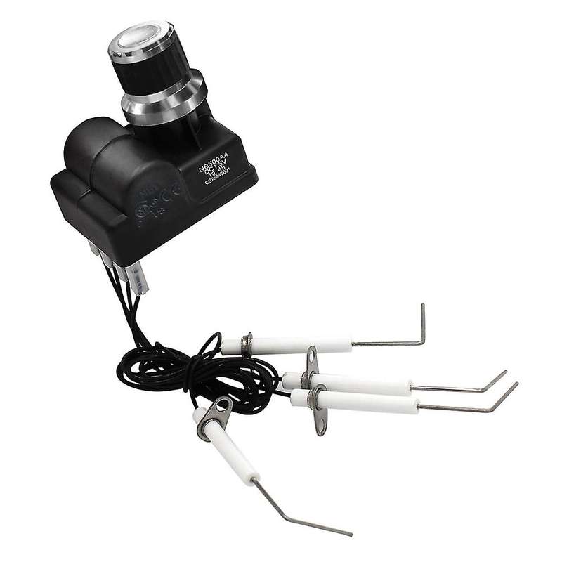 Grill Igniter Kit for Blackstone 28 Inch Griddle, 4 Outlet Universal Aa Battery Silver Cover Spark
