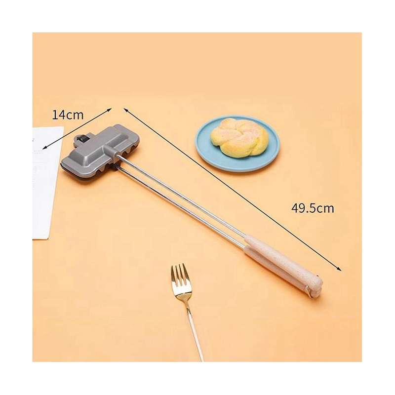 Grill Pan Removable Non-stick with Handle Multifunction Aluminum Sandwich Pan for Breakfast Toast Ho