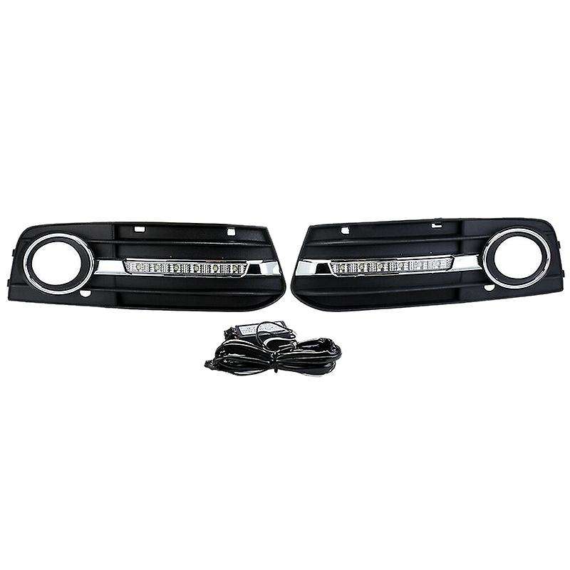 Grill Light Front Daytime Running Light Fog Light Cover Grille for A4 A4L B8 2009-2012 8KD80768201C