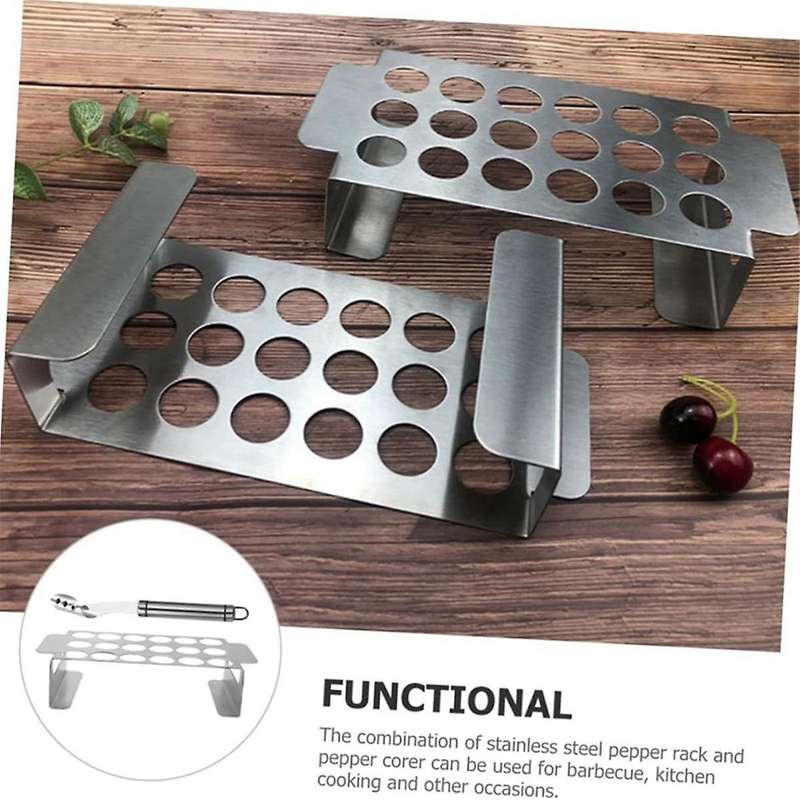 Grill Tools Jalapenos Chili Bbq Accessories Grill Rack Stainless Steel Corer Tool Grill Rack
