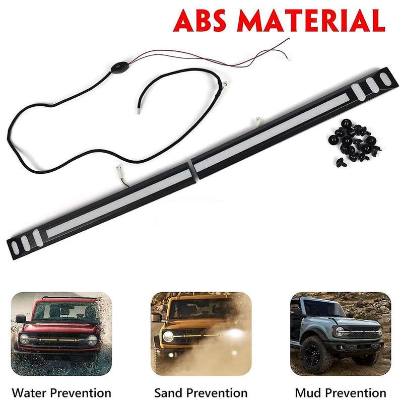 Grille Light Strip for 2021 2022 2023 Accessories, Hood Grille Led Dynamic Lights (straight Line St