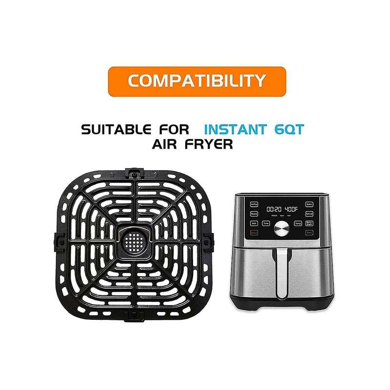 Grill Plate for Instants Vortex Plus 6qt Air Fryers, Upgraded Square Grill Pan Tray