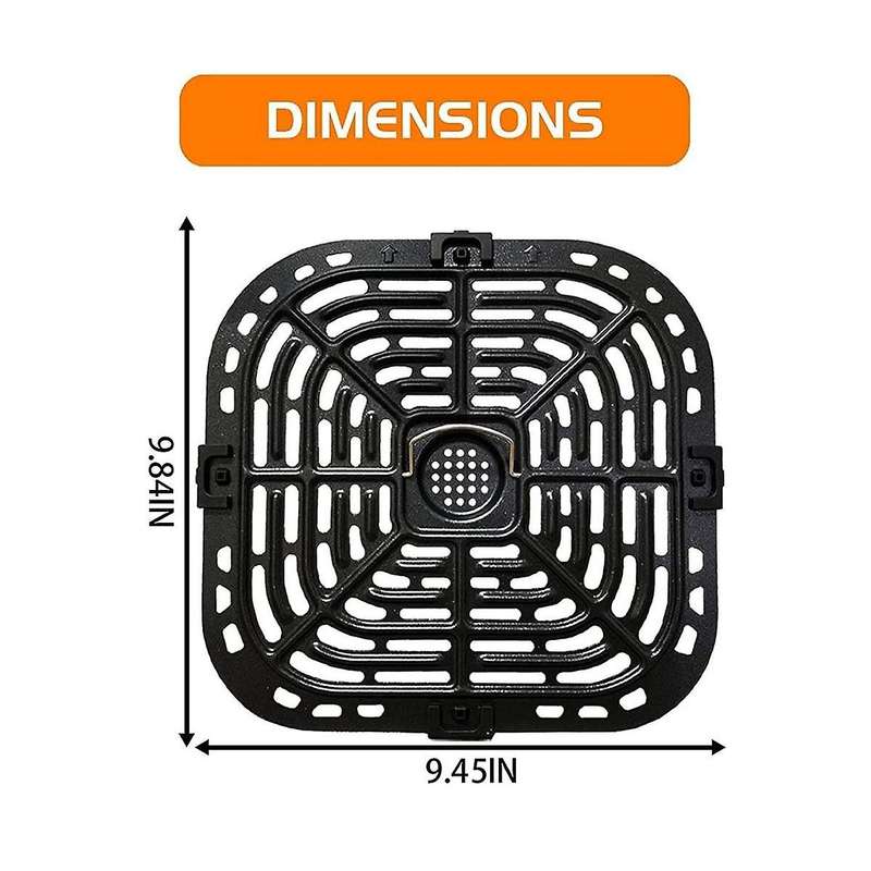 Grill Plate for Instants Vortex Plus 6qt Air Fryers, Upgraded Square Grill Pan Tray
