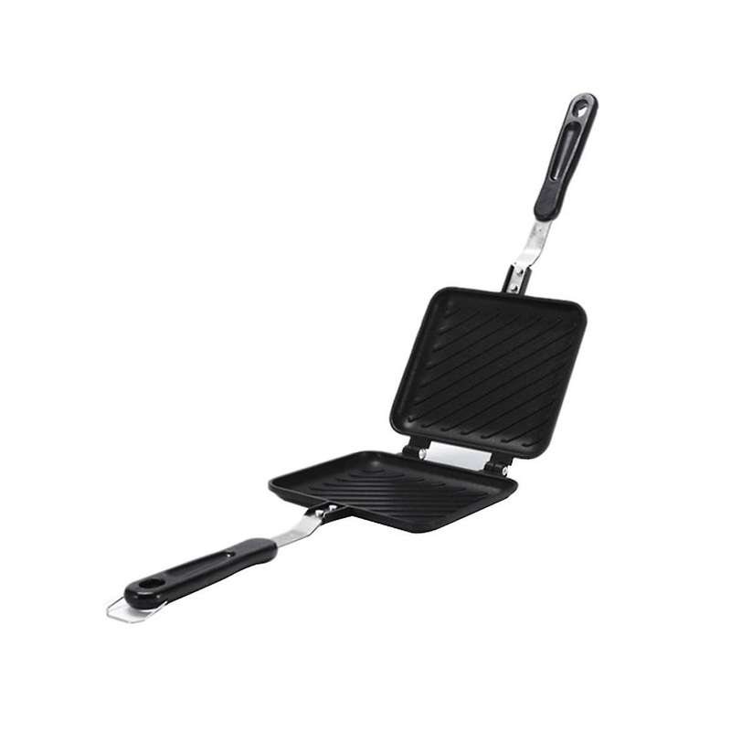 Grilled Sandwich Maker Bread Toast Breakfast Machine Hotdog Sandwich Pan Non-stick Aluminum Flip Pan