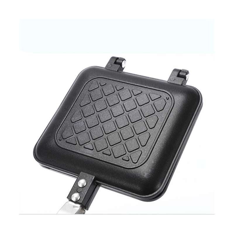 Grilled Sandwich Maker Bread Toast Breakfast Machine Hotdog Sandwich Pan Non-stick Aluminum Flip Pan