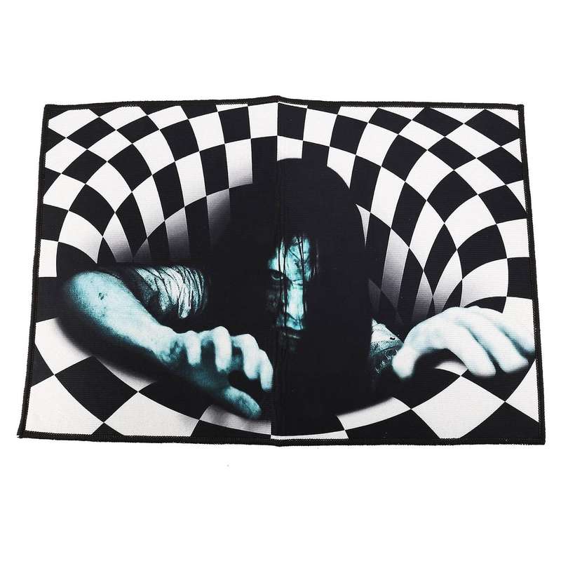Grimace Stereo Vision Circular Carpet Floor Mat Geometry Living Room Bedroom Carpet Art Tea Table C