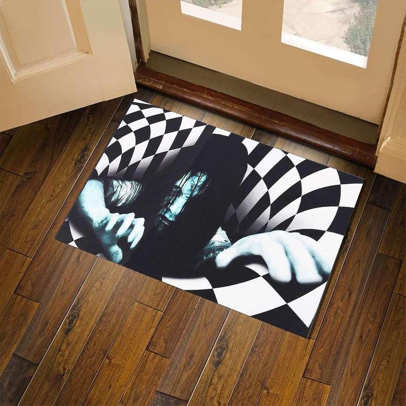 Grimace Stereo Vision Circular Carpet Floor Mat Geometry Living Room Bedroom Carpet Art Tea Table C