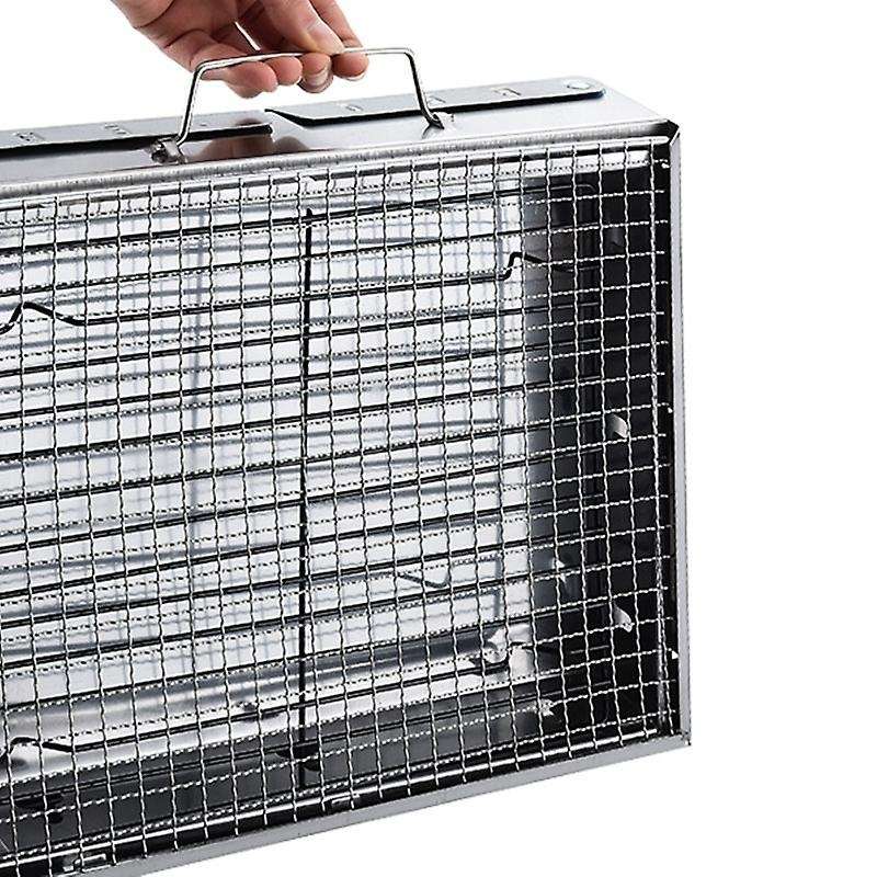 Grills for Barbecue & Silver Outdoor Stainless Steel Hiking Charcoal Camping Grill