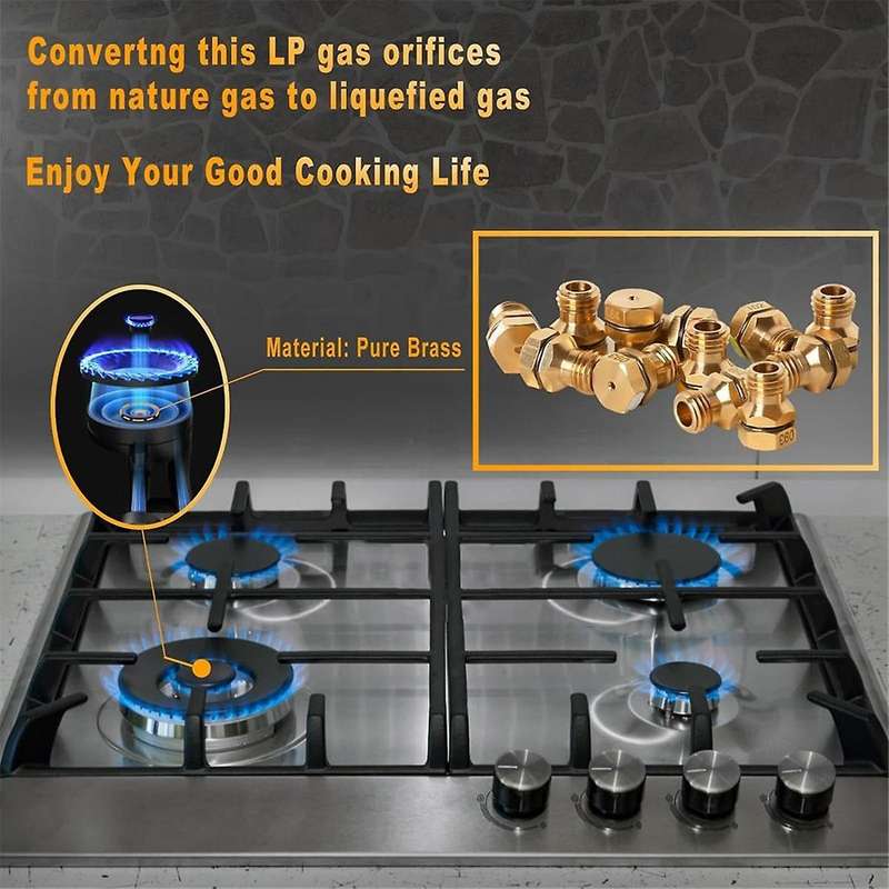 GRLP4 LP Conversion Kit ,Propane Orifice ,Gas to Propane Conversion Kit ,Brass, for Range