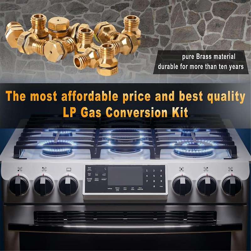 GRLP4 LP Conversion Kit ,Propane Orifice ,Gas to Propane Conversion Kit ,Brass, for Range