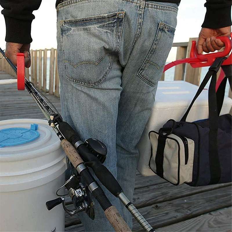 Grocery Bag Carrier Handle Holder - Multi Purpose - Carry Shopping Bags Propane Tanks 5-Gallon Bucke
