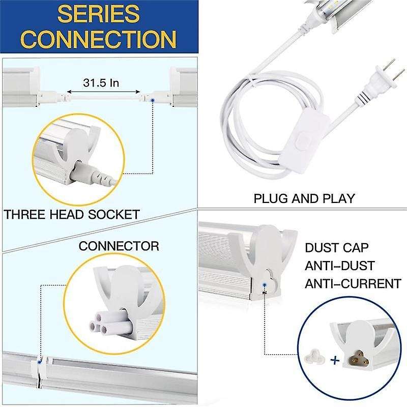 Grow Light Strips, 102 Led-bulbs White Full Spectrum Plant Light for Indoor Plants Growing Seedlin